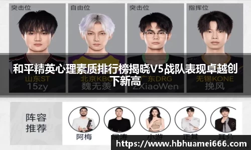 和平精英心理素质排行榜揭晓V5战队表现卓越创下新高