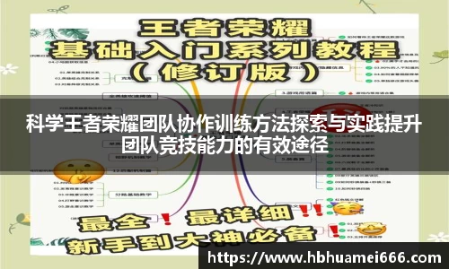 科学王者荣耀团队协作训练方法探索与实践提升团队竞技能力的有效途径